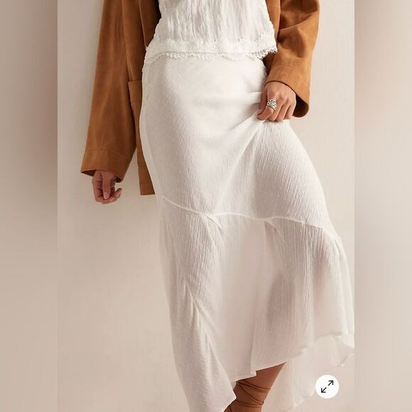 Free People Dresses & Skirts - NEW Free People Intimately Sweet On You Bias Half Slip - Clean Ivory XS